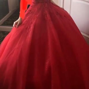 Very beautiful One Shoulder engagement Prom red dress size 2